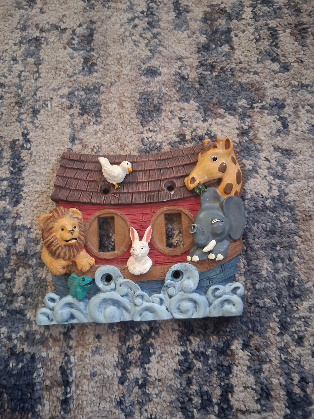 Noah's Ark Wall Accent in Multicolor - Decorative Animal Plaque